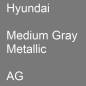 Preview: Hyundai, Medium Gray Metallic, AG.